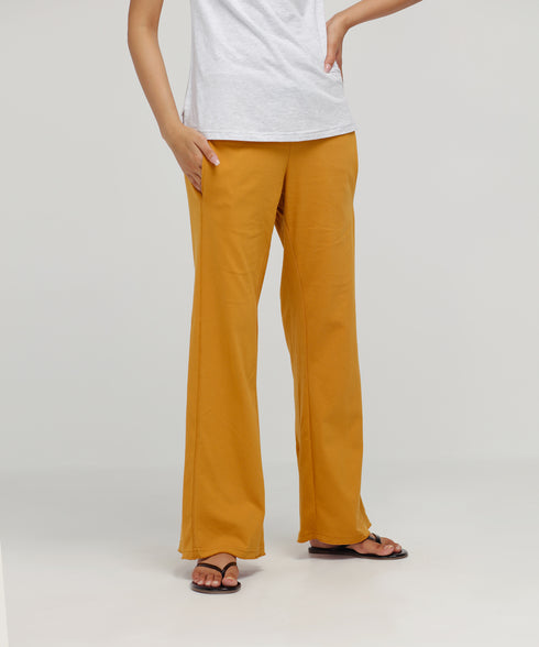 Women's Raw Hem Flare Pants